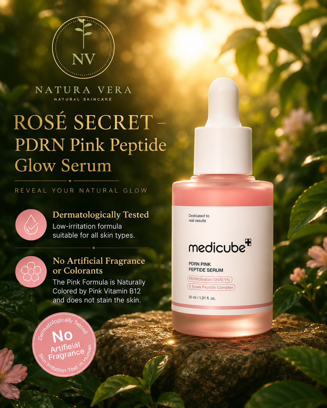 ROSÉ SECRET — PDRN Pink Peptide Glow Serum