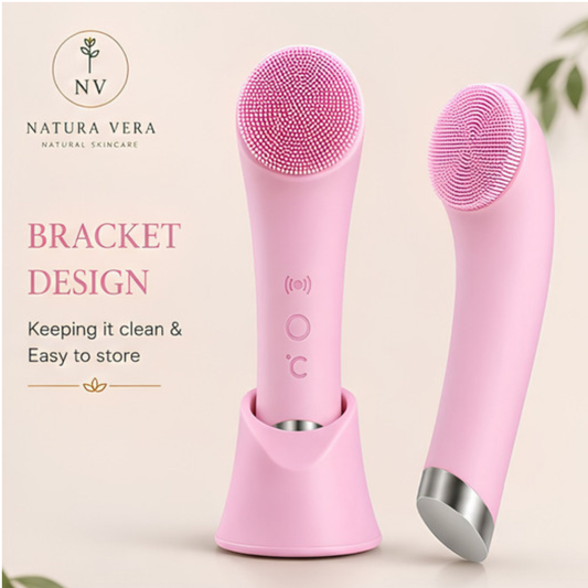 Bloom Ritual Brush - Silicone Facial Sonic Brush with Warm-Touch Massager