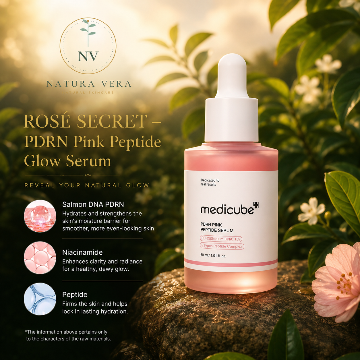 ROSÉ SECRET — PDRN Pink Peptide Glow Serum