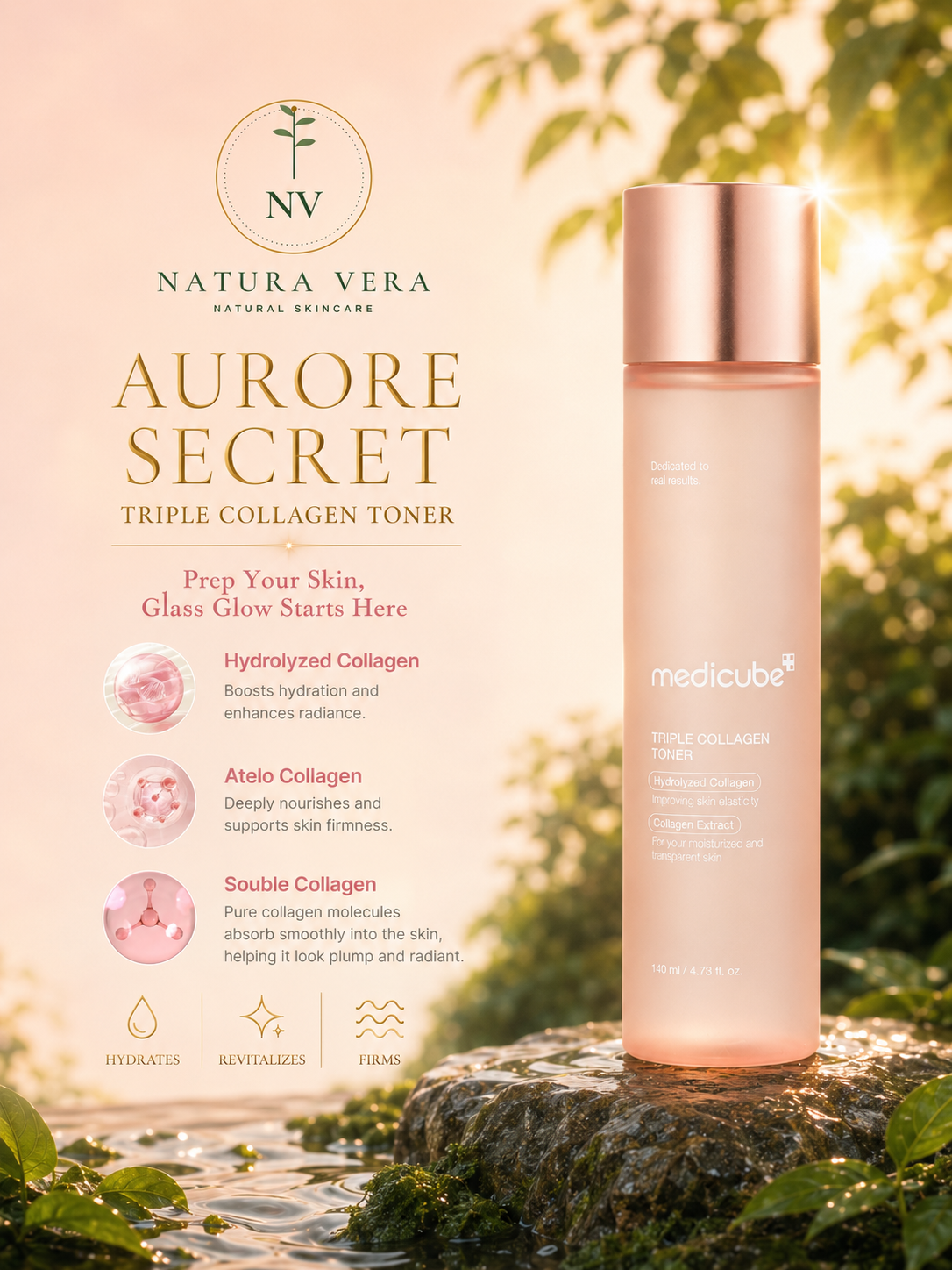 AURORE SECRET — Triple Collagen Hydrating Toner